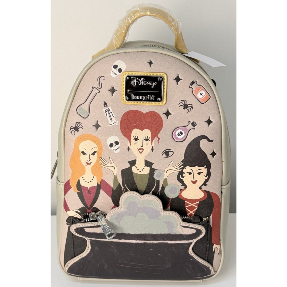 New Loungefly Disney Hocus Pocus Sanderson Sisters Mini Backpack